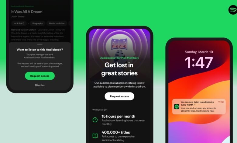 Spotify expande el acceso de audiolibros a los miembros del plan familiar en los EE. UU. Por primera vez