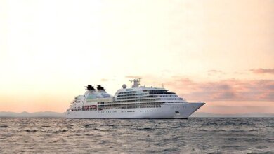 Feliz crucero en aguas japonesas