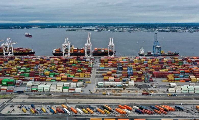 La explosión detiene el tráfico en el puerto de Baltimore