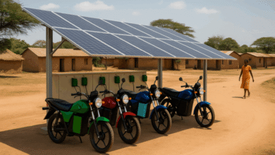Solar, swaps y startups: el camino único del transporte eléctrico de África