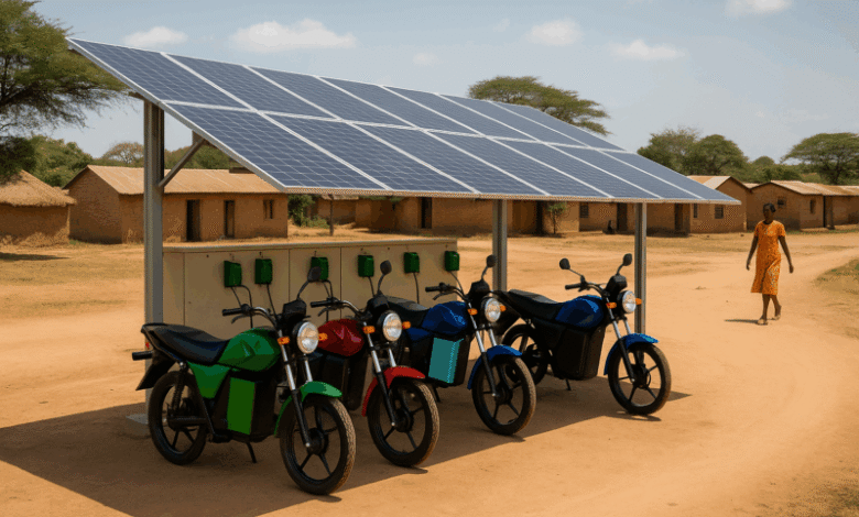 Solar, swaps y startups: el camino único del transporte eléctrico de África