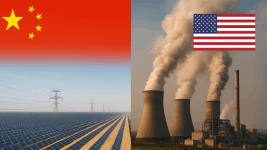Dos caminos de energía: China se fija en las energías renovables, se aferra a los Estados Unidos al carbón
