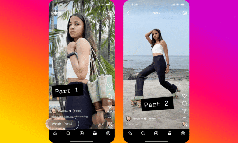 Instagram ahora permite que los creadores vinculen múltiples carretes en una serie