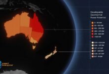 Geomap de Project Space enfatiza las oportunidades en Australia y el calor de Nueva Zelanda.