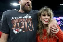 El set de anillo de 8 quilates de Taylor Swift, Travis Kelce, $ 550,000.