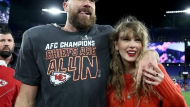 El set de anillo de 8 quilates de Taylor Swift, Travis Kelce, $ 550,000.