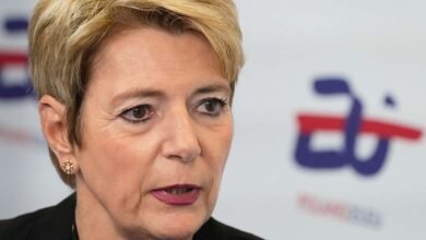 El presidente de Suiza se apresura a Washington para evitar tarifas
