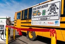La casa de movilidad energiza el sistema de carga V2G para la flota de autobuses de la escuela eléctrica uniforme del distrito escolar de Fremont