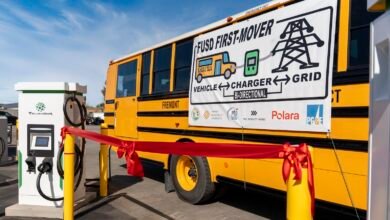 La casa de movilidad energiza el sistema de carga V2G para la flota de autobuses de la escuela eléctrica uniforme del distrito escolar de Fremont