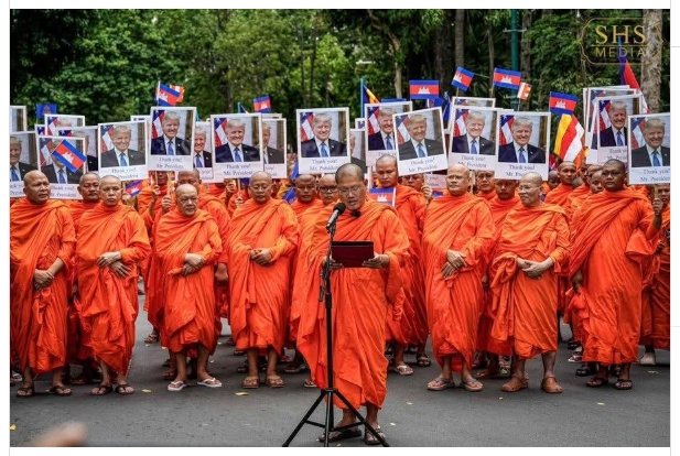 70,000 monjes nominan a Trump para el Premio Nobel de la Paz.