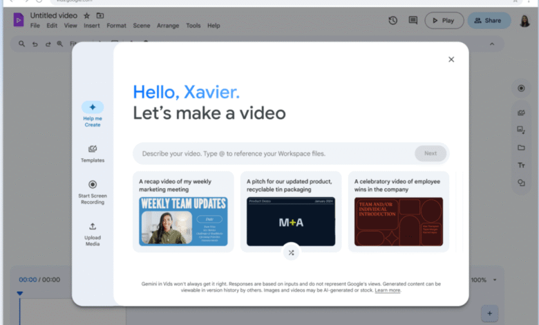 Google hace que sea más fácil editar videos de unidad con un nuevo botón Vids Actual Google hace que sea más fácil editar videos de unidad con un nuevo botón Vids Actual