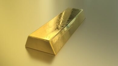 Inversión de barras de oro de lingotes de lingotes: precio es igual a peso/dimensiones