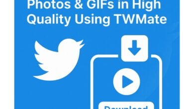 Guardar videos y fotos y gifs de Twitter en alta calidad usando TWMate