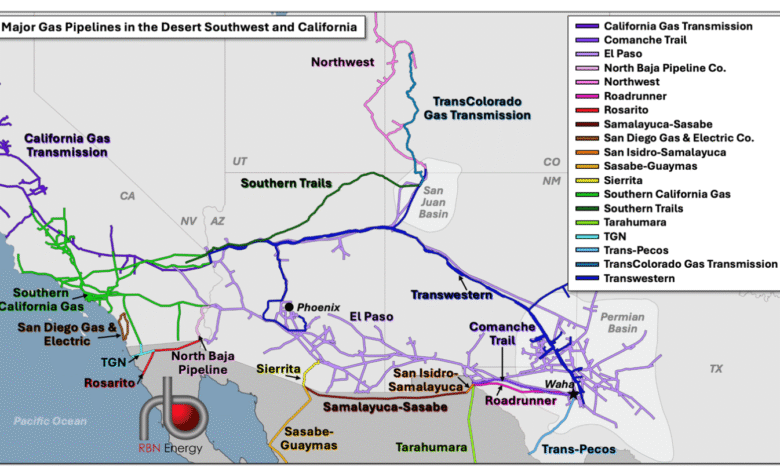 Cuando sea el momento de ir a Phoenix, la transferencia de energía para recibir Gas Permian West en la expansión de Transwestern.