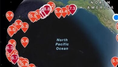 El mundo afecta el terremoto de 396, tamaño 5.0 o más en 30 días o el número real es mayor.