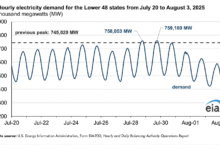Wave de calor: la mayor demanda de electricidad de los EE. UU., Establezca un nuevo récord dos veces en julio.