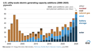 Más del 50% de la capacidad de la nueva electricidad de los Estados Unidos vendrá del sol en 2025.