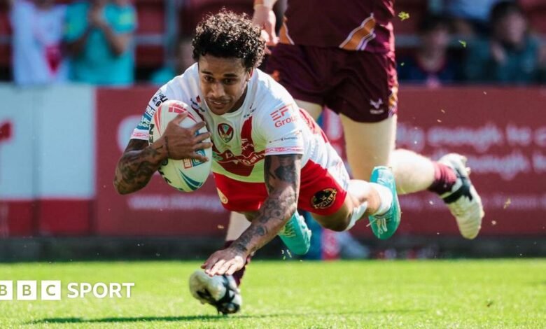 Super League: ST tiene a Huddersfield Giants 52-4 Super League: ST tiene a Huddersfield Giants 52-4
