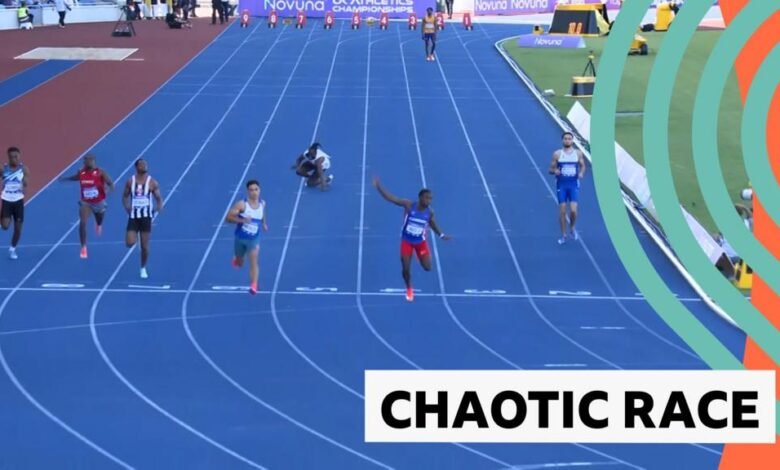 Un comienzo incorrecto, 3 lesiones y fin de cierre: un semi -final semi -final de 100 m
