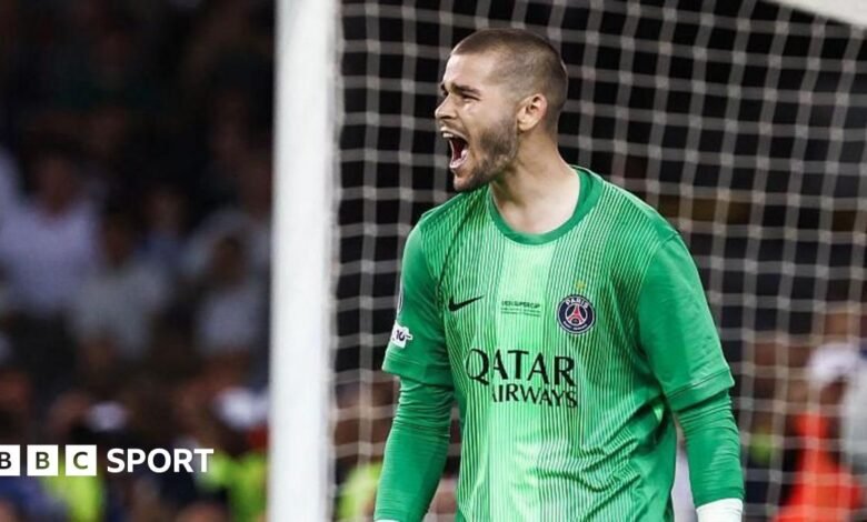 PSG 2-2 Tottenham: Lucas Chevalier se lanzó en la victoria de la Supercopa, mientras que Gianluigi Donnarumma disminuyó.