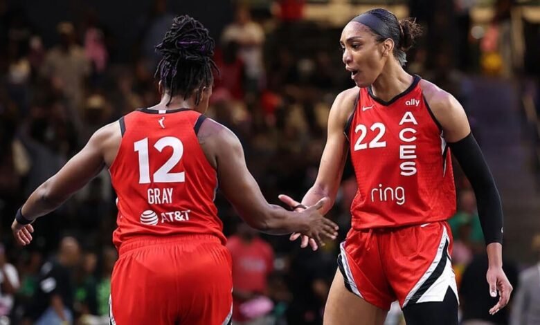 Imagen de playoffs de la WNBA: clasificación, cronograma a medida que los ACES ganan el 12º juego consecutivo para obtener el control de la semilla No. 2 Imagen de playoffs de la WNBA: clasificación, cronograma a medida que los ACES ganan el 12º juego consecutivo para obtener el control de la semilla No. 2