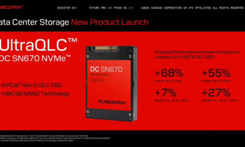 Sandisk revela un monstruoso SSD de 256TB para IA, saltando caché y planteando serias preguntas sobre la velocidad bajo presión
