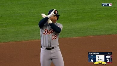 Trey Sweeney y Jahmai Jones Drive en Run cada uno para ayudar a los Tigres a tomar el liderazgo sobre los gemelos