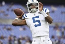 QB Anthony Richardson deja el juego presidencial de los Colts después de hacer un tiro fuerte