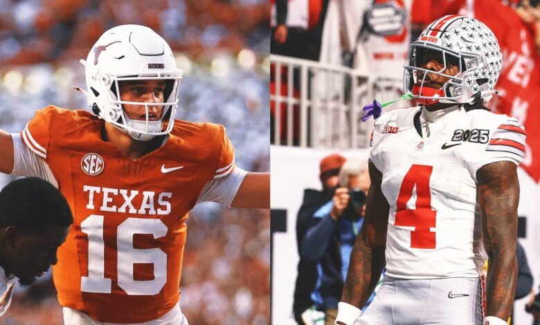 AP Top 25: Texas No. 1 en la encuesta de pretemporada, estableciendo el enfrentamiento de los 3 top 3 vs. Ohio State