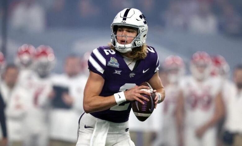 Kansas State vs. Iowa predice, probabilidades, tiempo: 2025 Pelocas de fútbol americano universitario de Dublin de 8-0