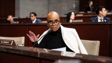 La representante Ayanna Pressley llama para escuchar la casa con los sobrevivientes de Epstein