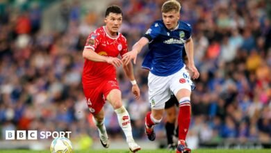 Federación de la Conferencia de la UEFA: Linfield Face Veminining antes de poder reparar Shelbourne