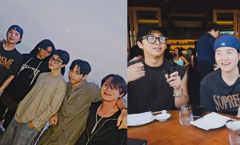 BTS Gang gasta rara en Los Ángeles; ¿Qué miembro de Guess falta?