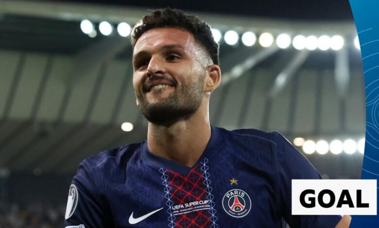 La Supercopa de la UEFA 2025: Goncalo Ramos terminó al final del excelente OUSMANE Dembele a través del nivel de PSG.