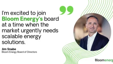 Bloom Energy designa a Jim Snabe para la Junta Directiva