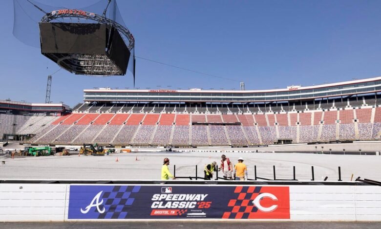 MLB Speedway Classic: Cosas que saber sobre Bravos vs. Reds y grabar la reunión para caer en el NASCAR Stadium.
