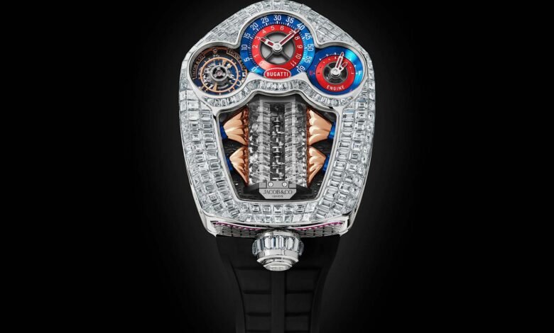 The Jacob & Co. Bugatti Tourbillon Baguette Baguette The Jacob & Co. Bugatti Tourbillon Baguette Baguette