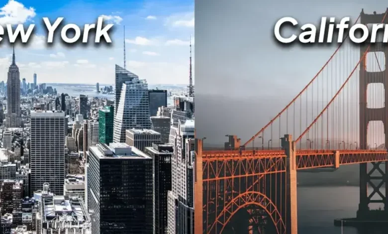 Códigos de área históricos: California y Nueva York