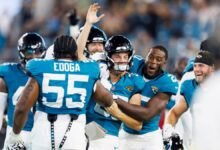 Mira: Jaguars Kicker Cam Little Drills. ¿Qué será el registro de la NFL con Steaker?