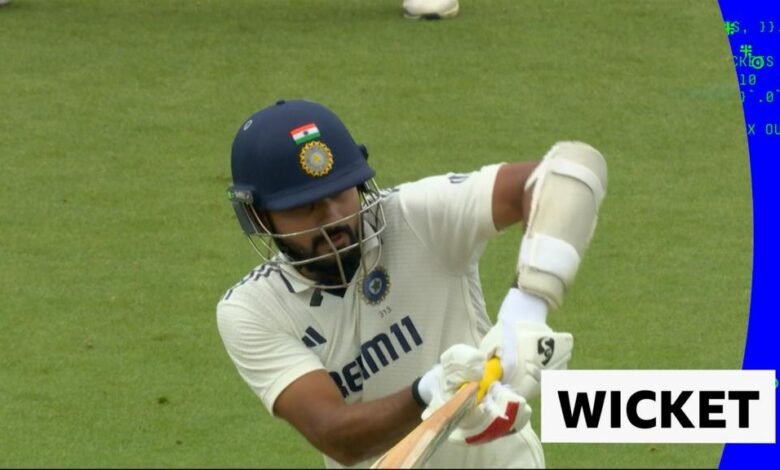 British Vs India: Jamie Overton recibe un wicket profundo de Akash British Vs India: Jamie Overton recibe un wicket profundo de Akash