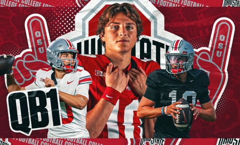 Julian Sayin llamado QB1 en Ohio, una decisión que se origina en el período de victoria Julian Sayin llamado QB1 en Ohio, una decisión que se origina en el período de victoria