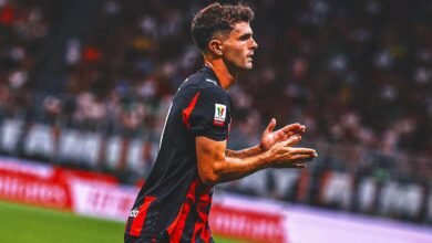 Christian Pulisic Score cuando el AC Milan venció a Bari 2-0 en el partido inaugural de la Copa italiana