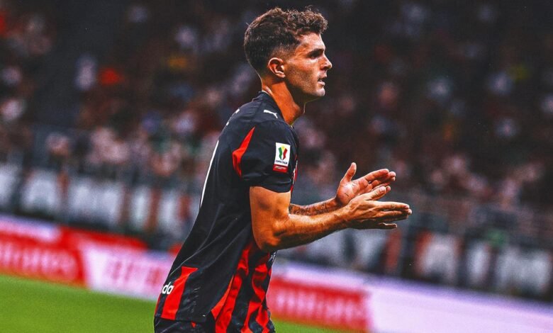 Christian Pulisic Score cuando el AC Milan venció a Bari 2-0 en el partido inaugural de la Copa italiana Christian Pulisic Score cuando el AC Milan venció a Bari 2-0 en el partido inaugural de la Copa italiana