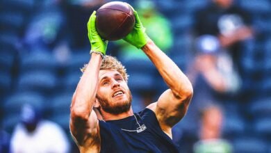 New Seahawks WR Cooper Kupp Drawing con Jaxon Smith-Njigba