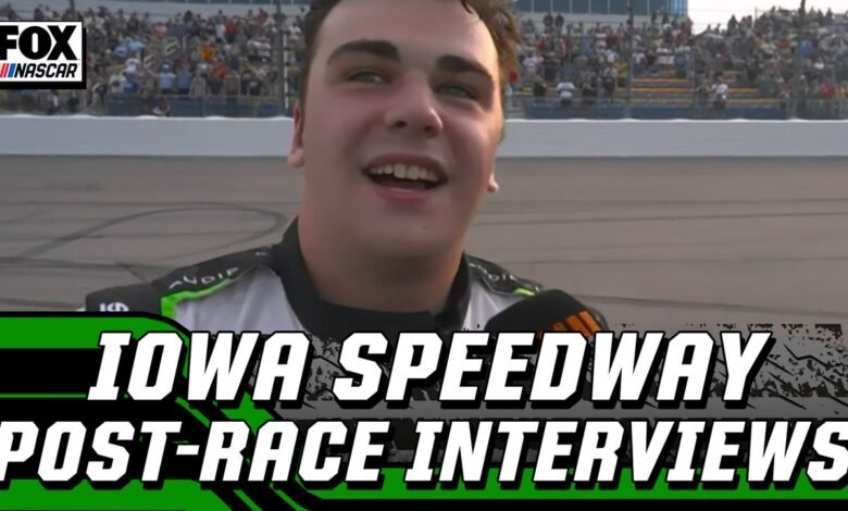 Sam Mayer y más entrevistas posteriores a la carrera de Iowa Speedway | NASCAR en Fox Sam Mayer y más entrevistas posteriores a la carrera de Iowa Speedway | NASCAR en Fox