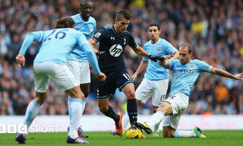 Acertijos de fútbol: nombre XIS de Manchester City 6-0 Tottenham en 2013-2014 Acertijos de fútbol: nombre XIS de Manchester City 6-0 Tottenham en 2013-2014