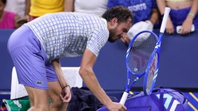 Daniil Medvedev recibió una multa de $ 42,500 por golpear las raquetas y los árbitros en el US Open