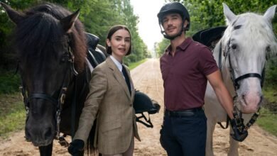 Emily publicada en la fecha de estreno de la temporada 5 de París y la primera aparición
