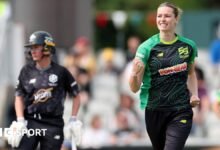 Resultados Cientos de 2025: Lauren Bell estafó Manchester de Manchester para ganar valiente en el sur