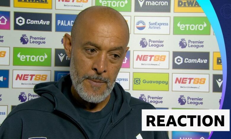Crystal Palace 1-1 Nottingham Forest: Nuno Espirito Santo Entrevista con el día Crystal Palace 1-1 Nottingham Forest: Nuno Espirito Santo Entrevista con el día